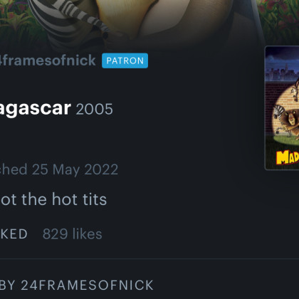 Letterboxd ocena avtorja 24framesofnick, beroč: Alex got the hot tits