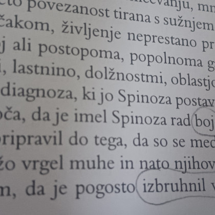 Fotka iz Deleuzove knjižice o Spinozi