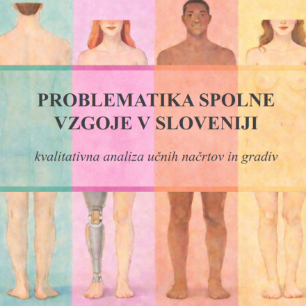 Naslovnica monografije Problematika spolne vzgoje v Sloveniji