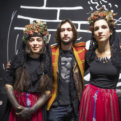 Mak Murtić med pevkama Majo Rivić in Dunjo Bahtijarević (foto: Fisnik Dobreci)