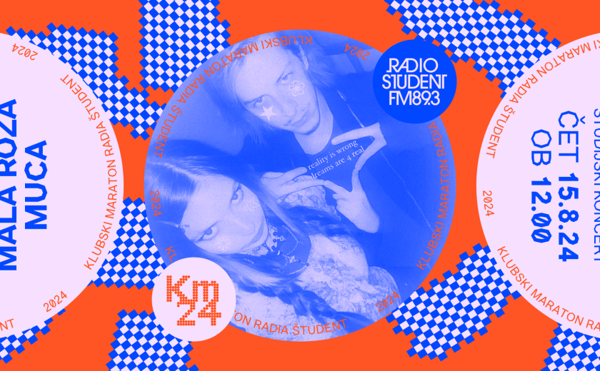 Klubski maraton 2024: mala roza muca v živo na Radiu Študent