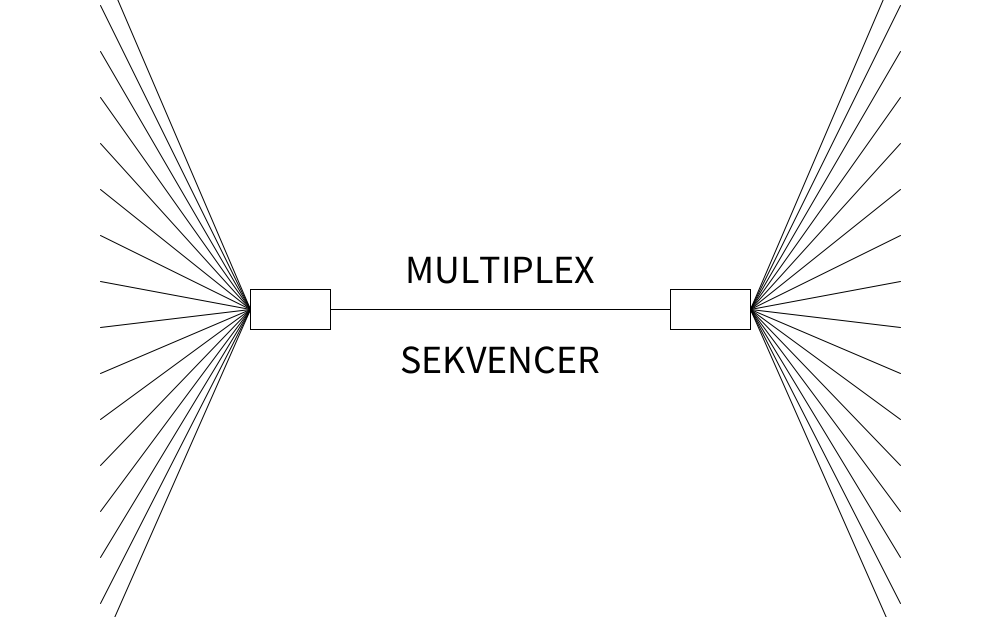 Multiplex sekvencer: pilotni poskus