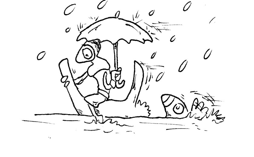 Tik in alpaka sredi povodnji