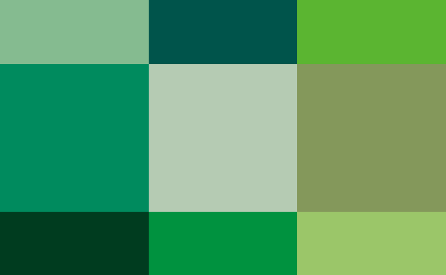 50 shades of green 